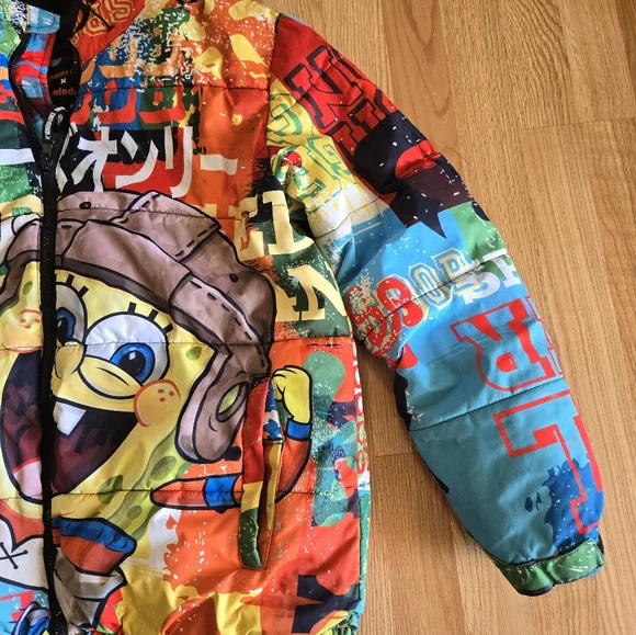 Members Only Spongebob Jacket Men Size M - Picture 2 of 10